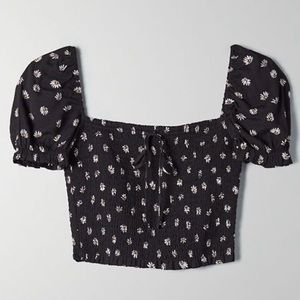 Aritzia Wilfred NWT smocked blouse - floral - L